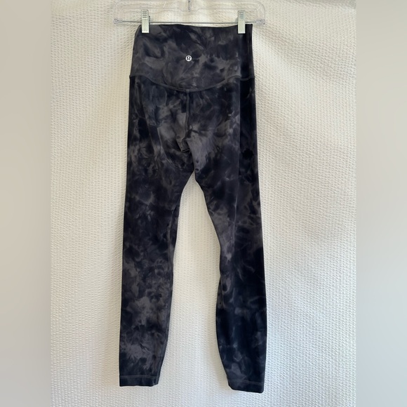 lululemon Align Diamond Dye Pitch Grey Graphite Gray 25” Leggings Size: 4 - Picture 2 of 8